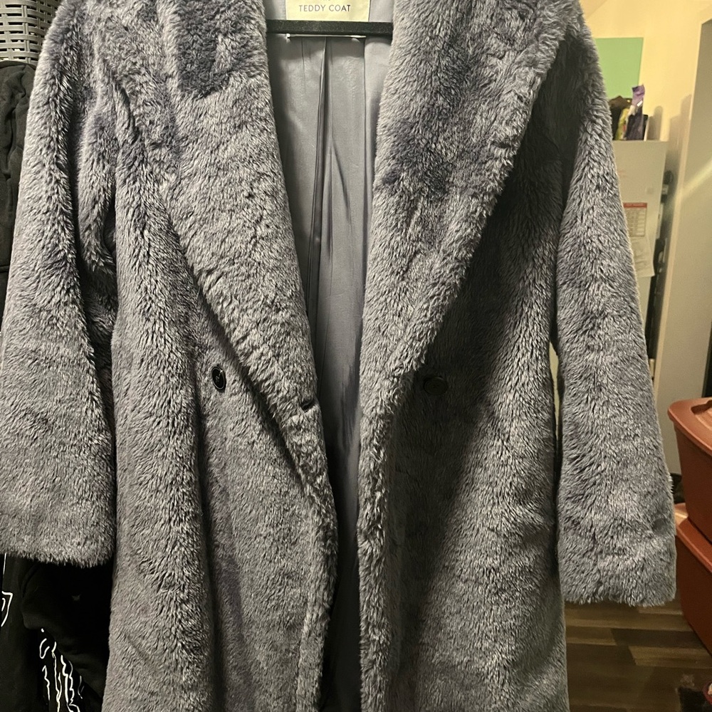 Babaton Gray Teddy Jacket